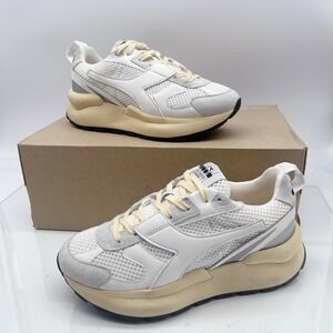 Diadora Mercury Elite Women's Fashion Sneakers Running Shoes White Lace Up US 6